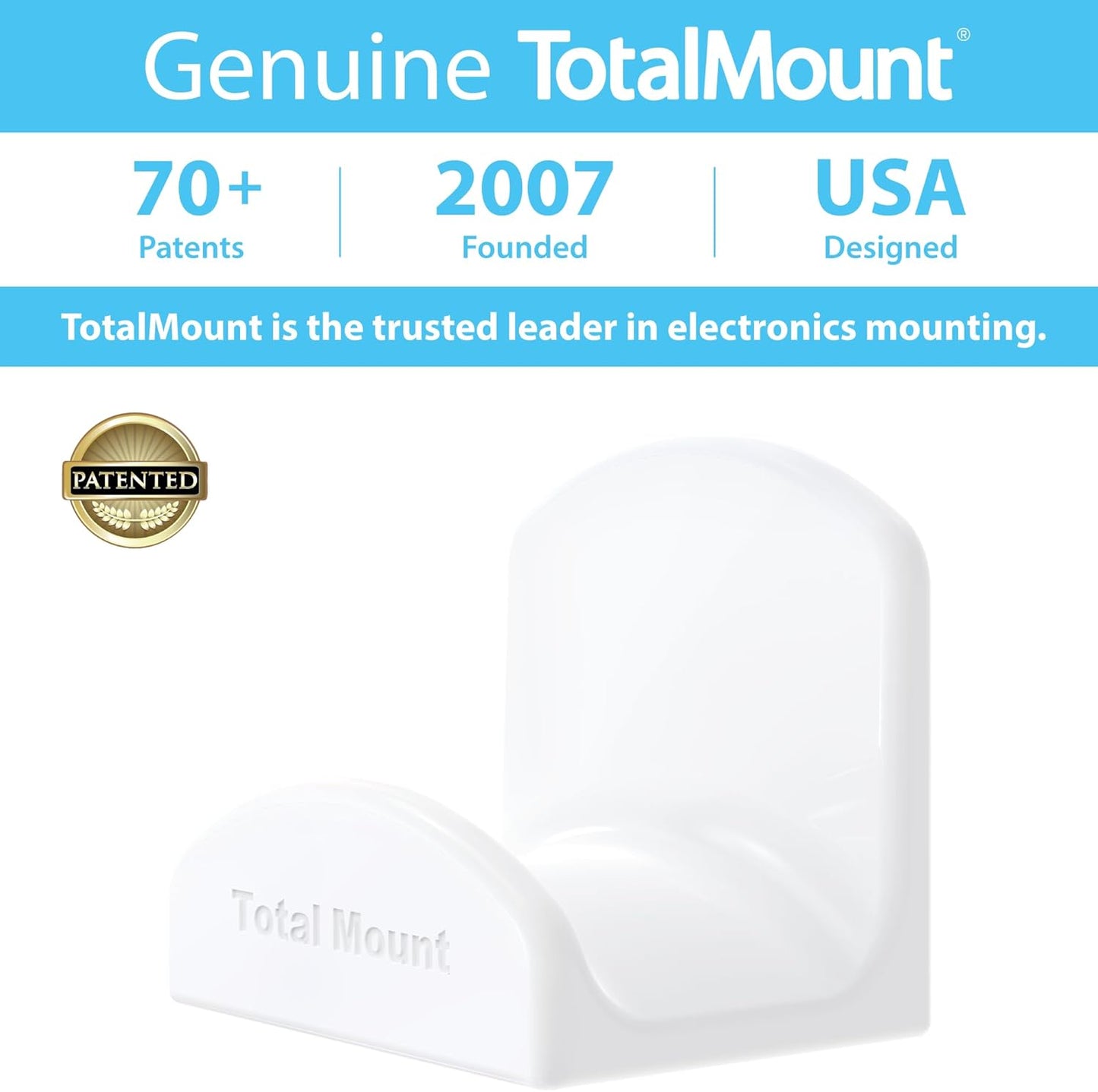 Headset and Headphone Stand – Holder Won’T Damage Your Wall with Screws or Permanent Adhesive (Premium White Hanger – One Pack)